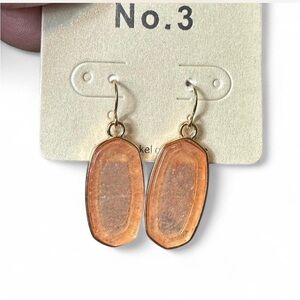 ‎Natural Stone Drop Earrings